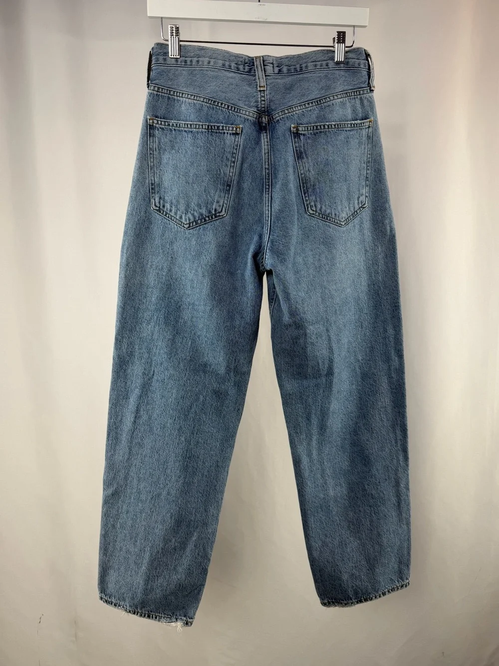 AGOLDE Criss Cross Straight‎ Leg Jeans in Eternal Blue Size 27